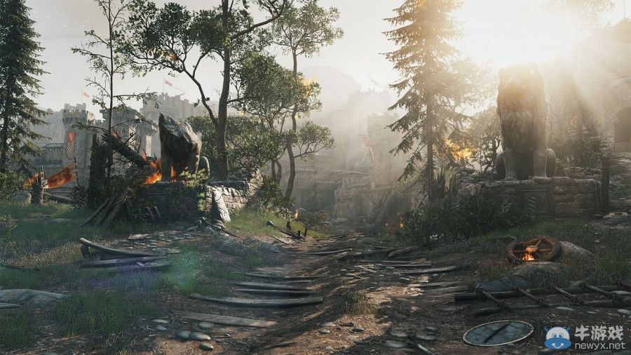 育碧新作《為了榮耀》最新游戲截圖：戰神攻城做王