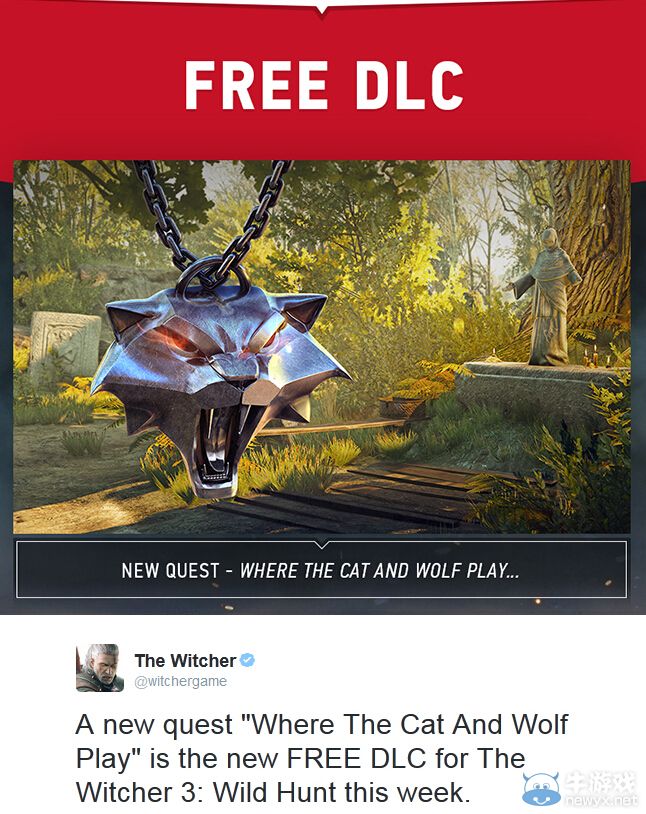 《巫師3：狂獵》最新免費DLC公布：賊貓與血狼的游戲