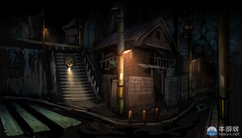 恐怖游戲《夜廻》實機截圖：周遭死寂畫風感人