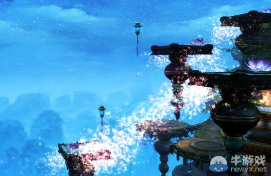 《倩女幽魂2》三級家園領地景觀秀:最炫彩天空之城