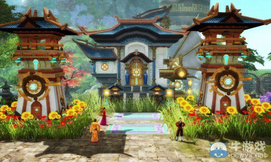 《倩女幽魂2》三級家園領地景觀秀:最炫彩天空之城