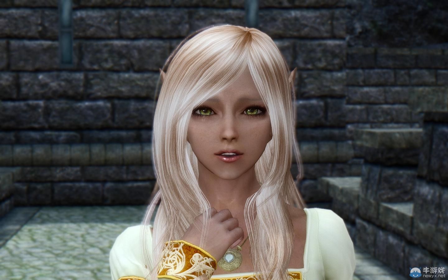 《上古卷軸5：天際》MOD截圖：各種美麗的精靈美女