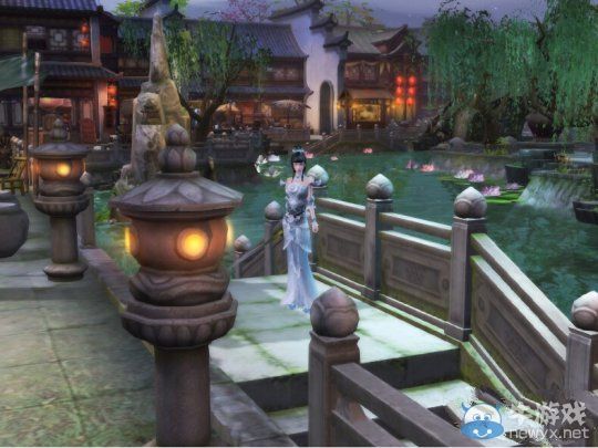 《倩女幽魂2》測試服體驗記:新主城金陵杭州場景截圖