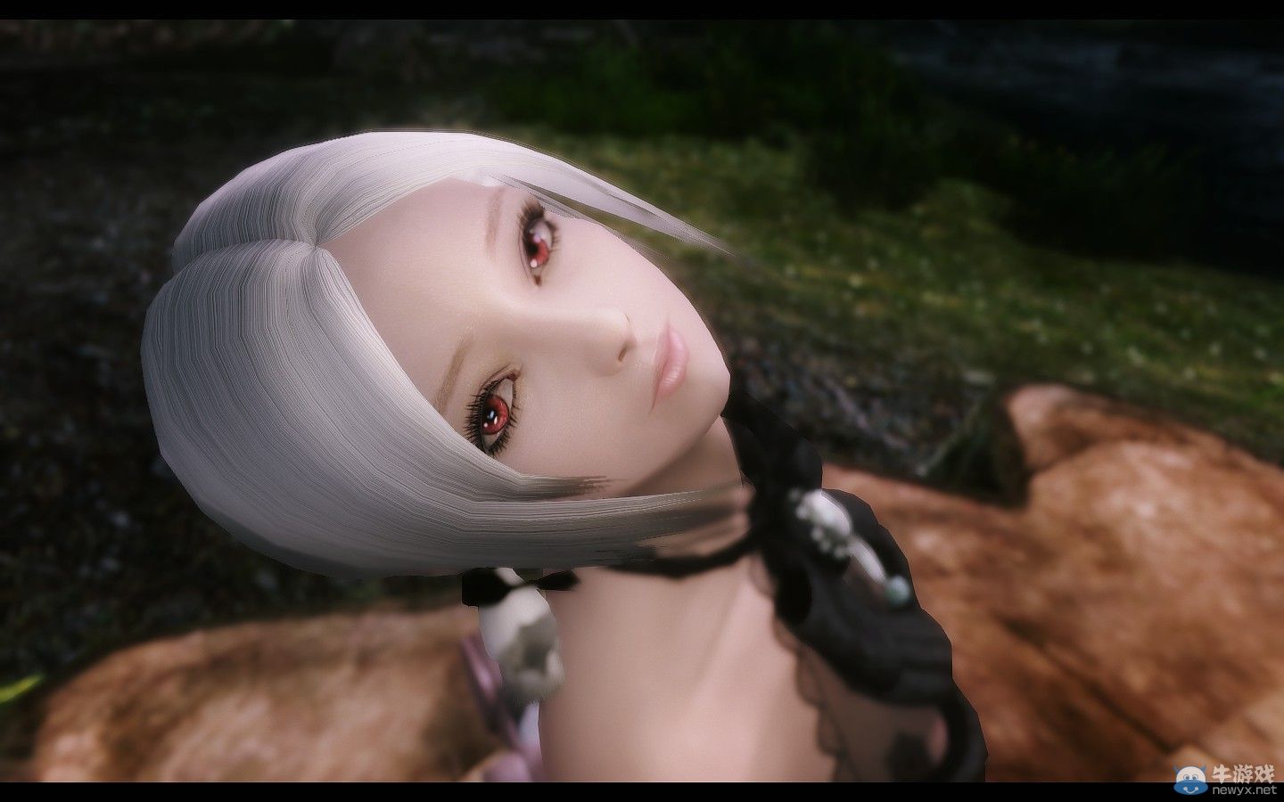 《上古卷軸5：天際》自建人物MOD：可愛鄰家少女絲襪制服誘惑