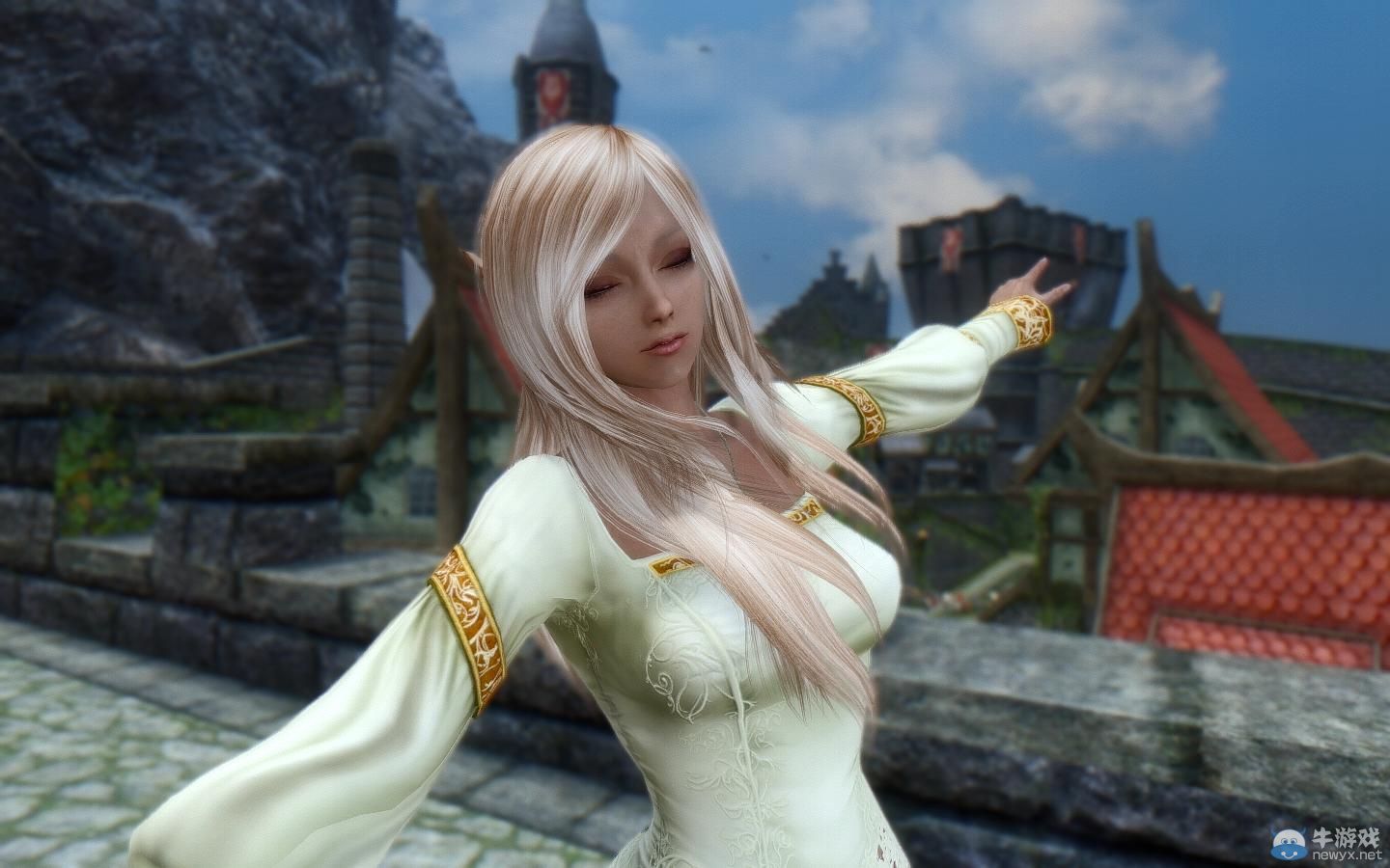 《上古卷軸5：天際》MOD截圖：各種美麗的精靈美女