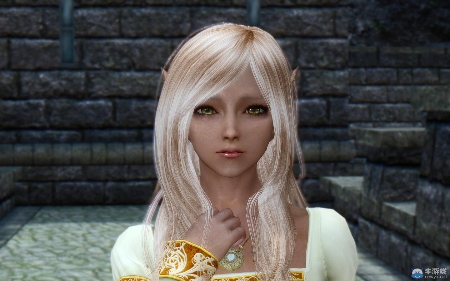 《上古卷軸5：天際》MOD截圖：各種美麗的精靈美女