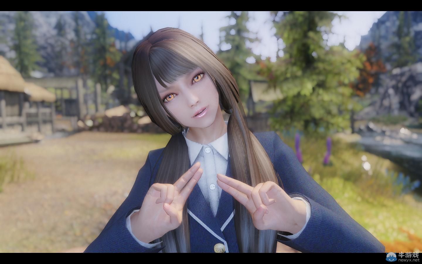 《上古卷軸5：天際》MOD截圖：各種美麗的精靈美女