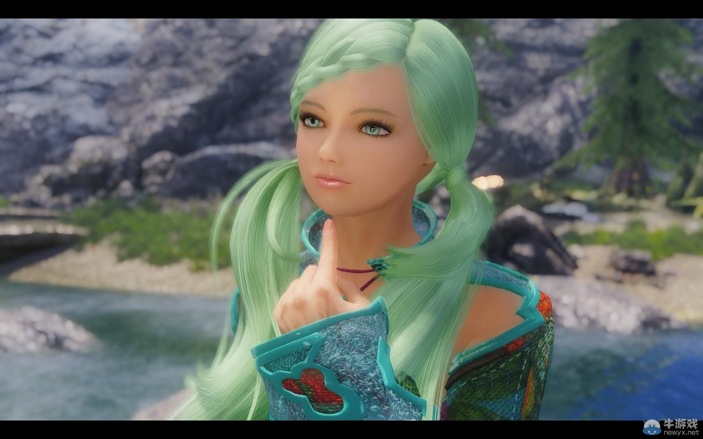 《上古卷軸5：天際》MOD截圖：東方美麗的少女莉婭