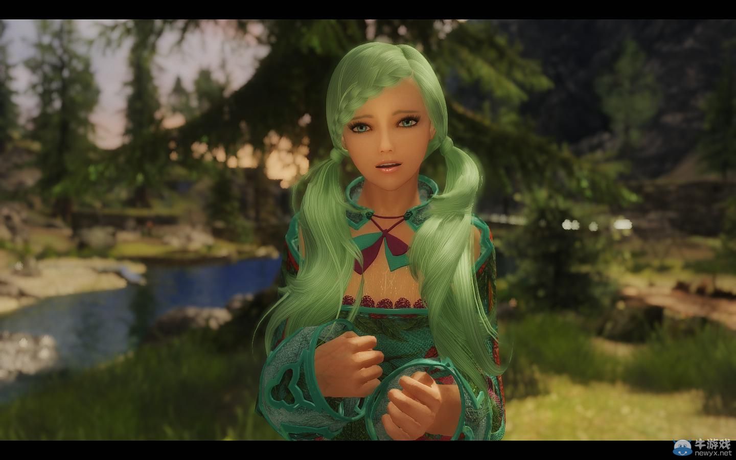 《上古卷軸5：天際》MOD截圖：東方美麗的少女莉婭