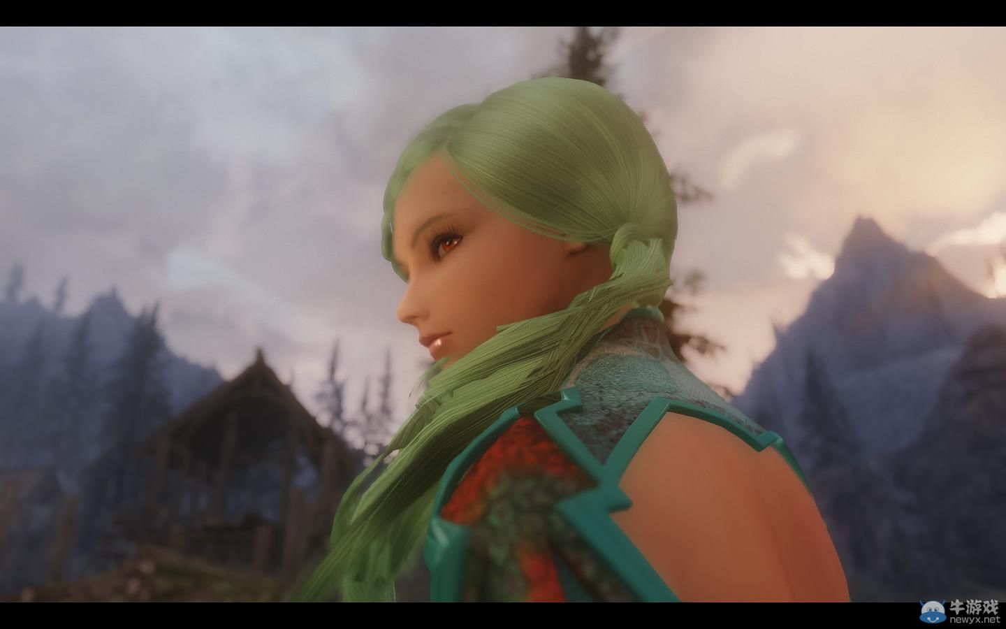 《上古卷軸5：天際》MOD截圖：東方美麗的少女莉婭
