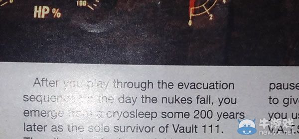 《輻射4》主角“休眠”200年：核災難唯一幸存者
