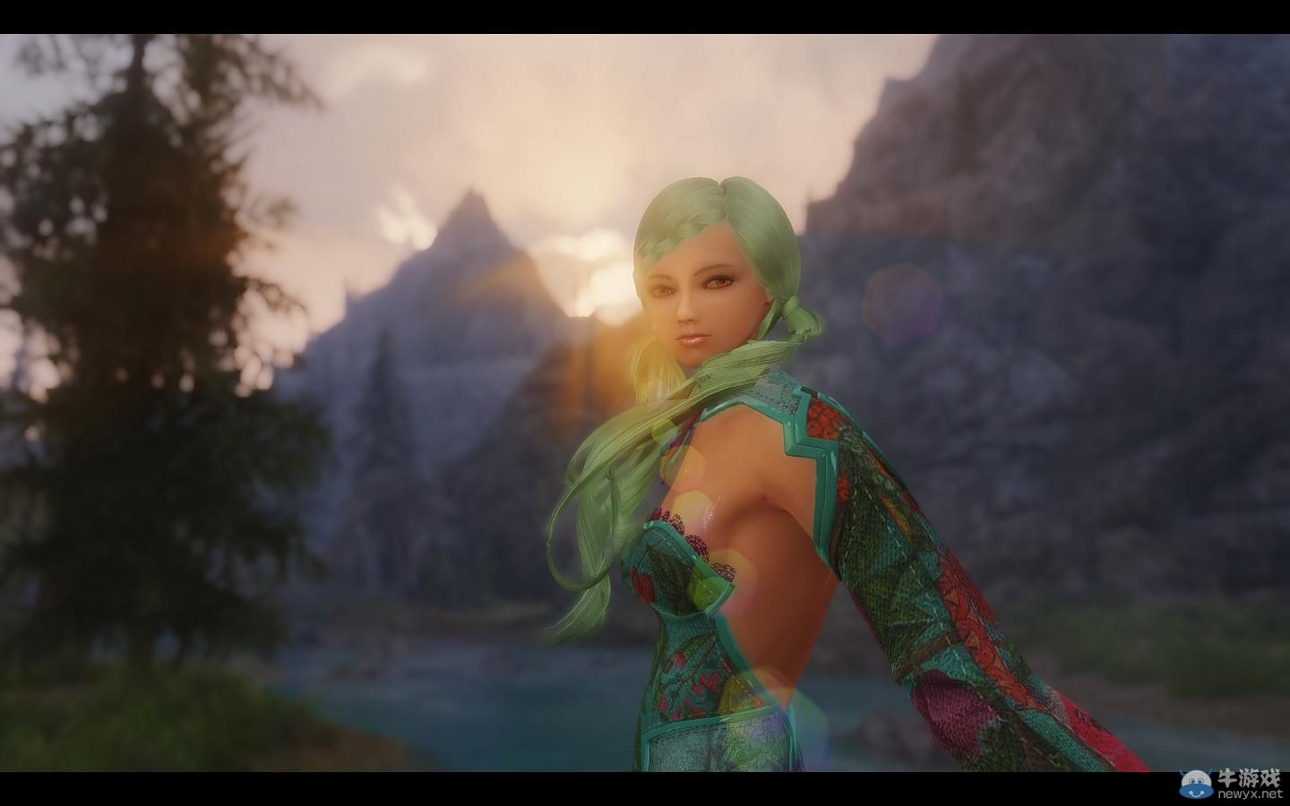 《上古卷軸5：天際》MOD截圖：東方美麗的少女莉婭