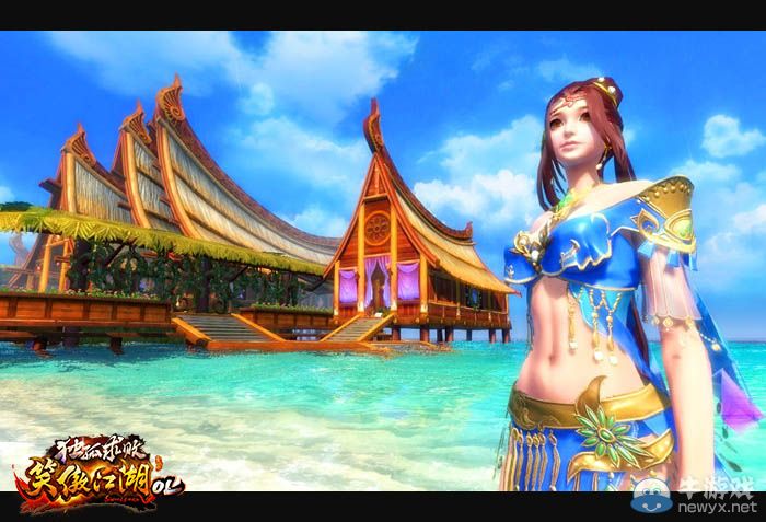 堪比CJShowGirl《笑傲江湖OL》比基尼惹火上身