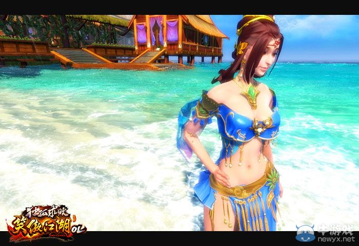 堪比CJShowGirl《笑傲江湖OL》比基尼惹火上身