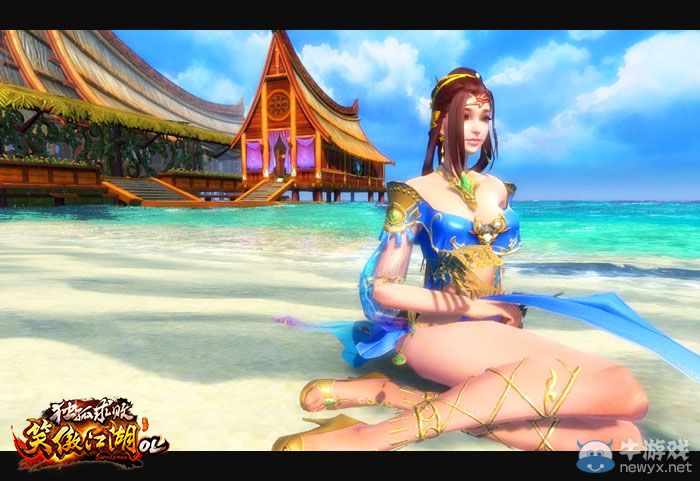 堪比CJShowGirl《笑傲江湖OL》比基尼惹火上身