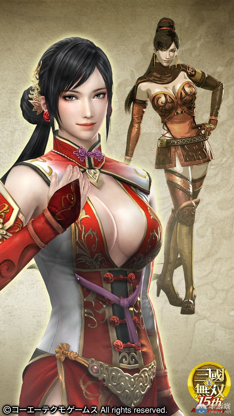 《真三國無雙》系列15周年紀念壁紙！美人設定愈發胸狠