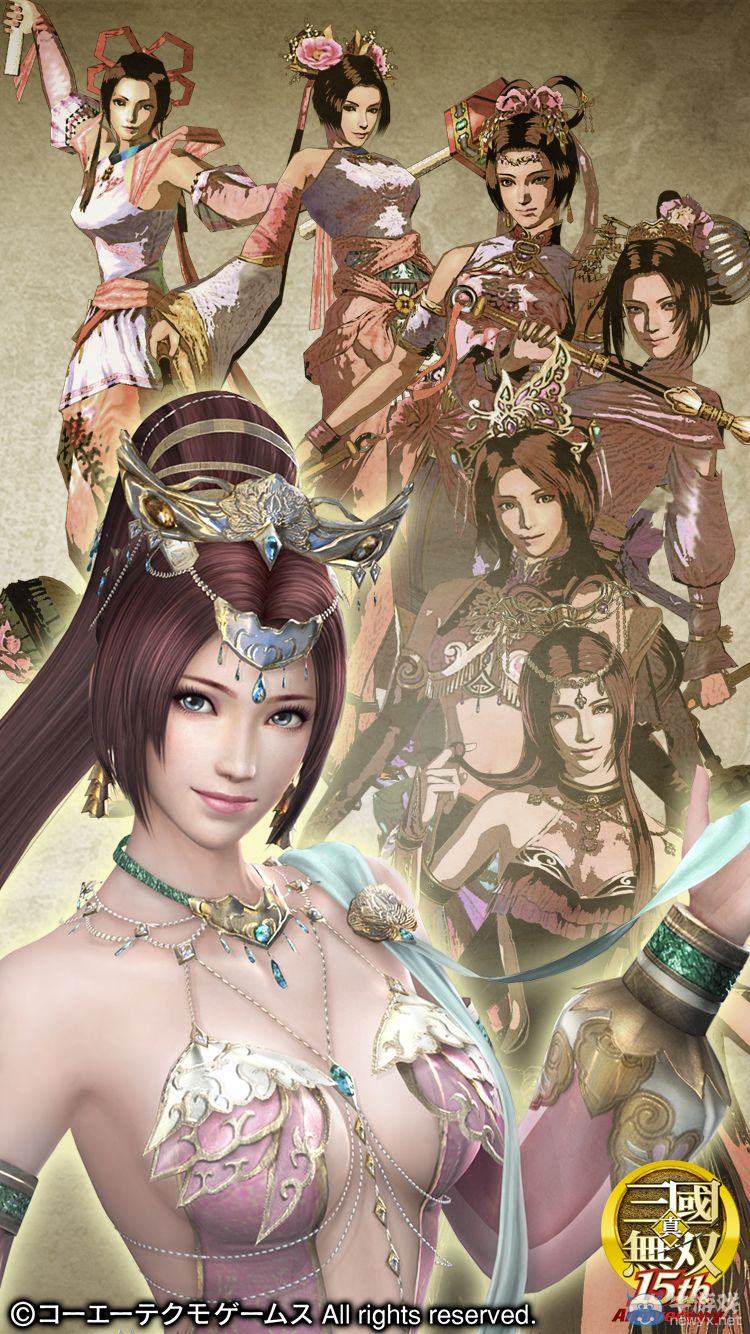 《真三國無雙》系列15周年紀念壁紙！美人設定愈發胸狠