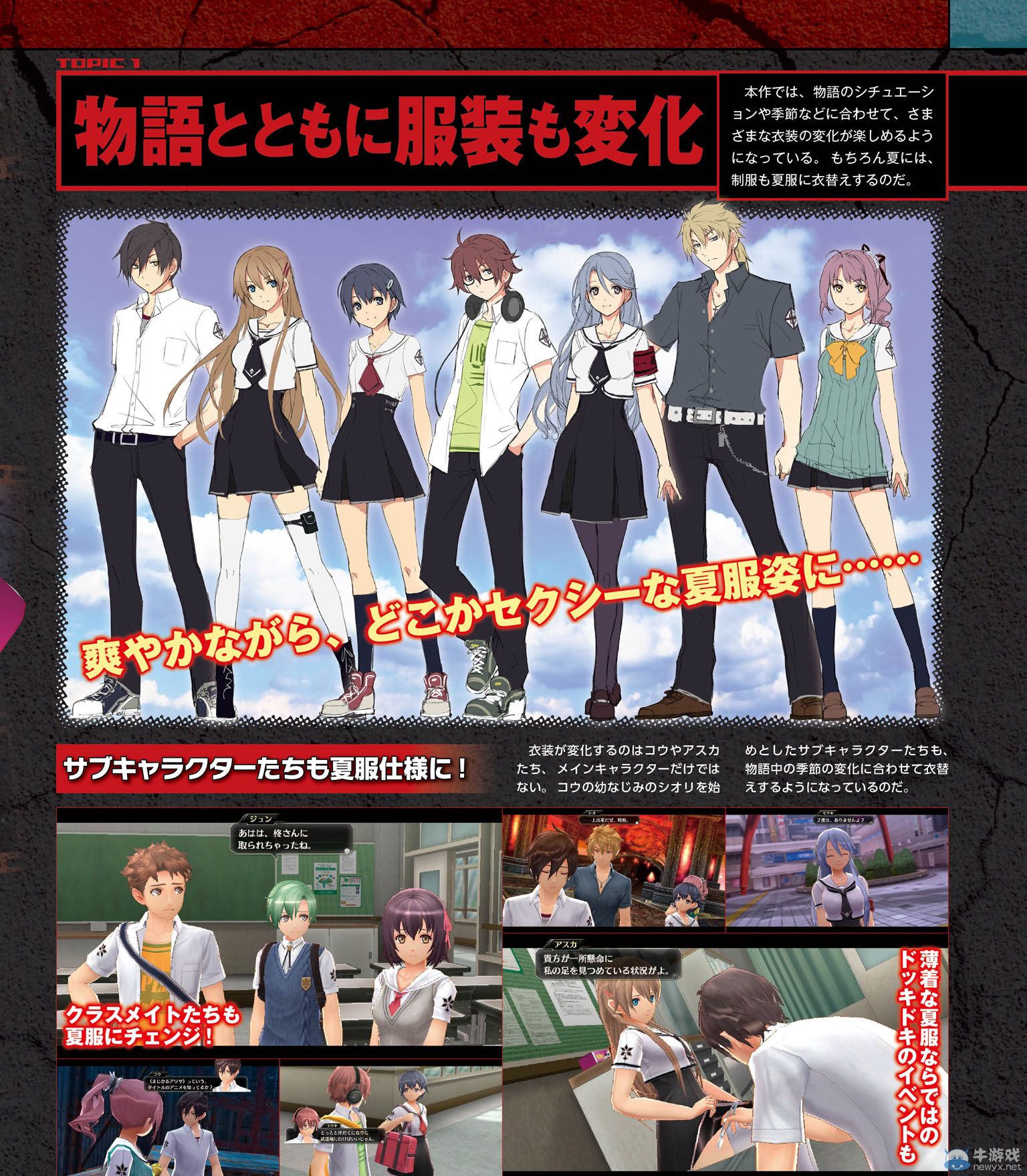 《東京迷城》角色夏服姿態：異界攻略基礎知識