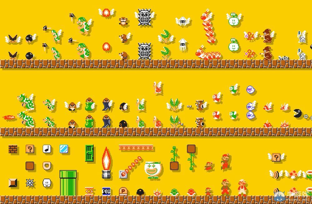 《超級馬里奧制造》大量最新游戲藝術圖公開