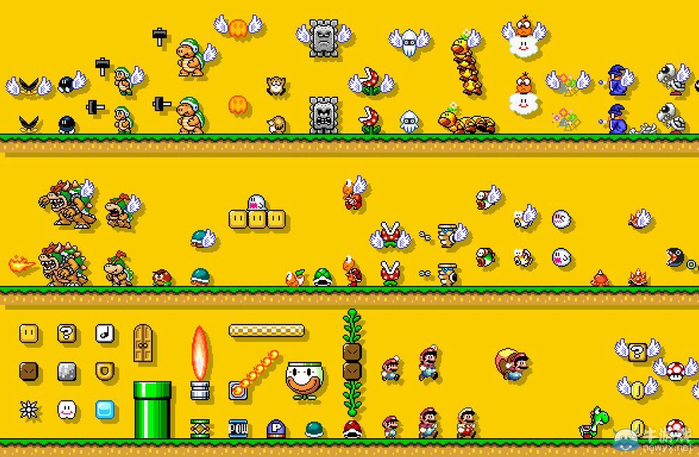 《超級馬里奧制造》大量最新游戲藝術圖公開