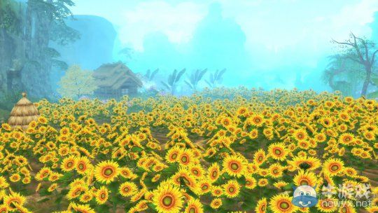 《倩女幽魂2》黃紫花海絕美家園風景秀展示