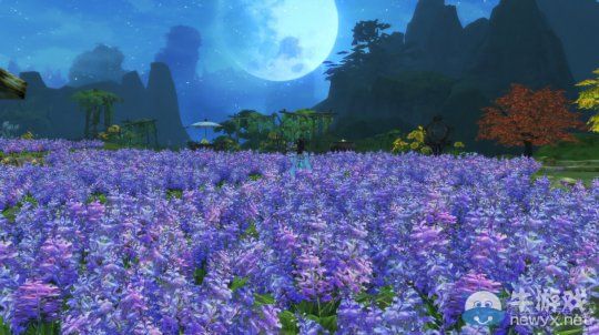 《倩女幽魂2》黃紫花海絕美家園風景秀展示