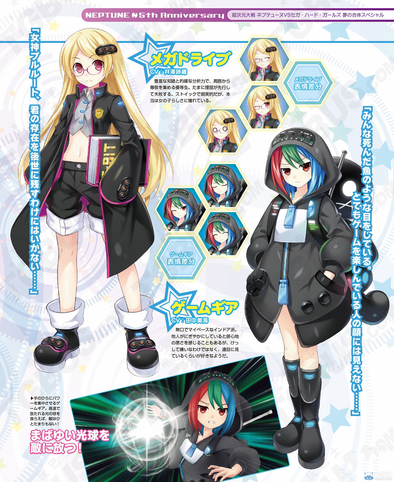 《超次元大戰》五個冒險時代與海王星世界硬件女孩兩陣營主要角色