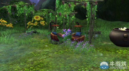 《倩女幽魂2》黃紫花海絕美家園風景秀展示