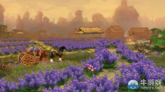 《倩女幽魂2》黃紫花海絕美家園風景秀展示