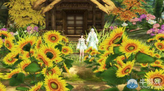 《倩女幽魂2》黃紫花海絕美家園風景秀展示