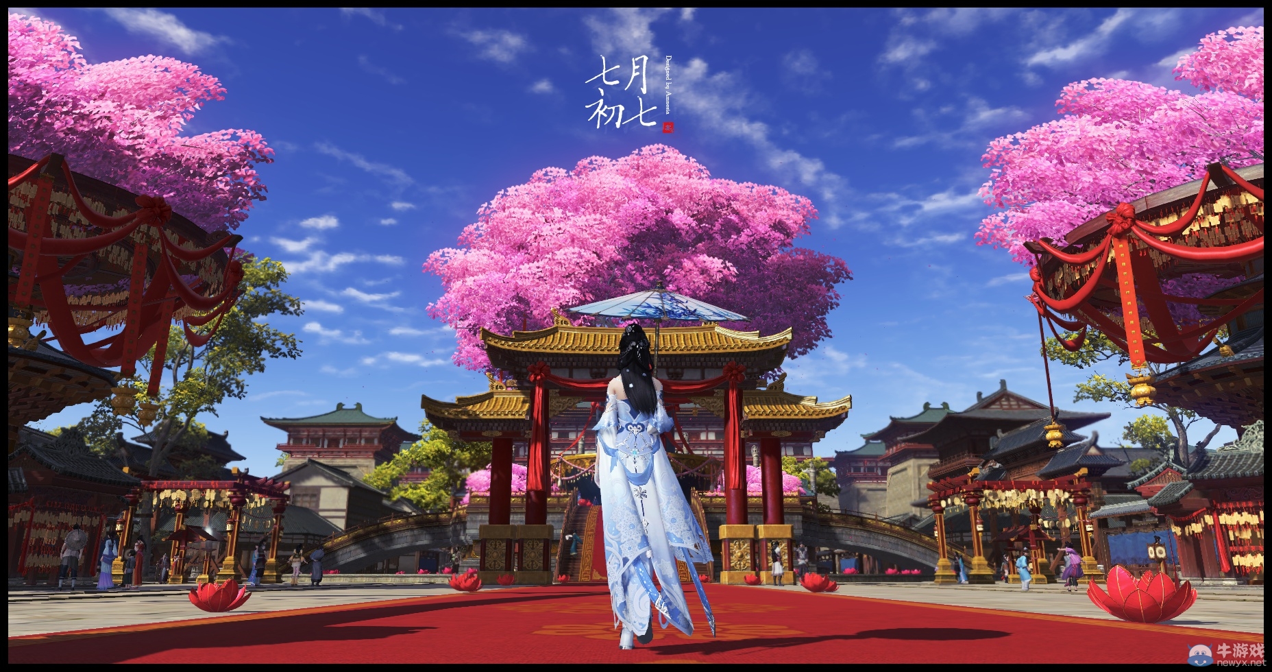 《天涯明月刀》“千里暮云平 南樓催上燭”精美七夕截圖