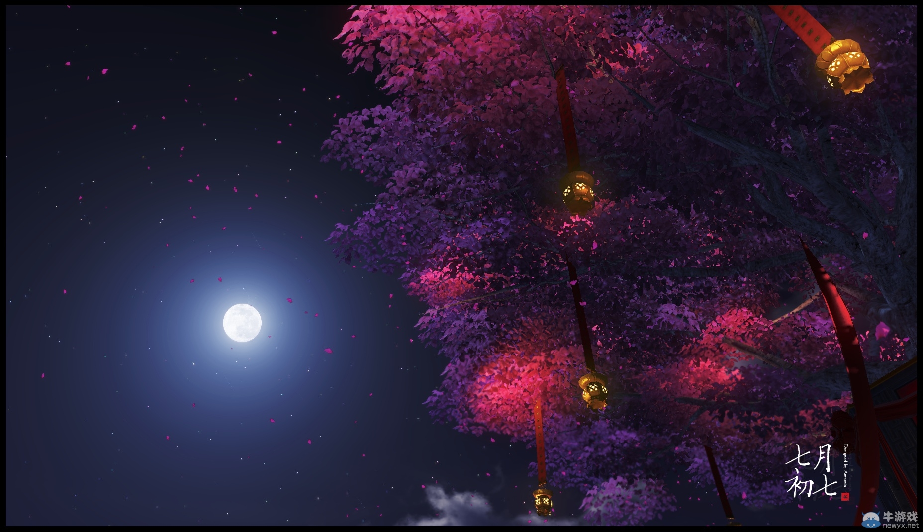 《天涯明月刀》“千里暮云平 南樓催上燭”精美七夕截圖