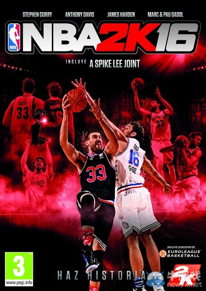 《NBA 2K16》地方版封面公布：法國小跑車西班牙加嫂