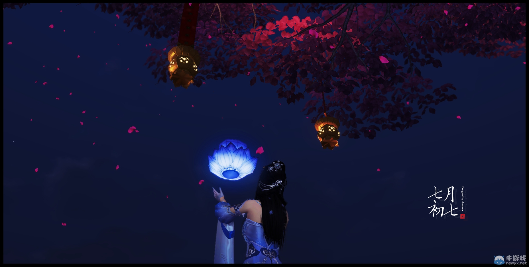 《天涯明月刀》“千里暮云平 南樓催上燭”精美七夕截圖