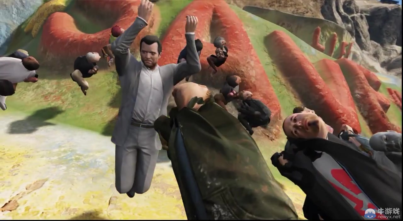 《俠盜飛車5》再現鬼畜BUG：人與動物上演瑜伽變形記