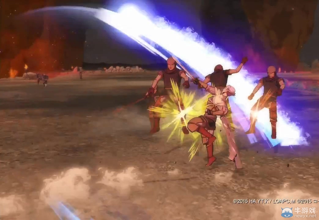 《亞爾斯蘭戰記：無雙》法蘭吉絲與亞爾斯蘭戰斗動作演示視頻