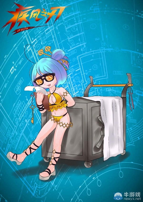 《疾風之刃》玩家原創Q版泳裝NPC美圖欣賞