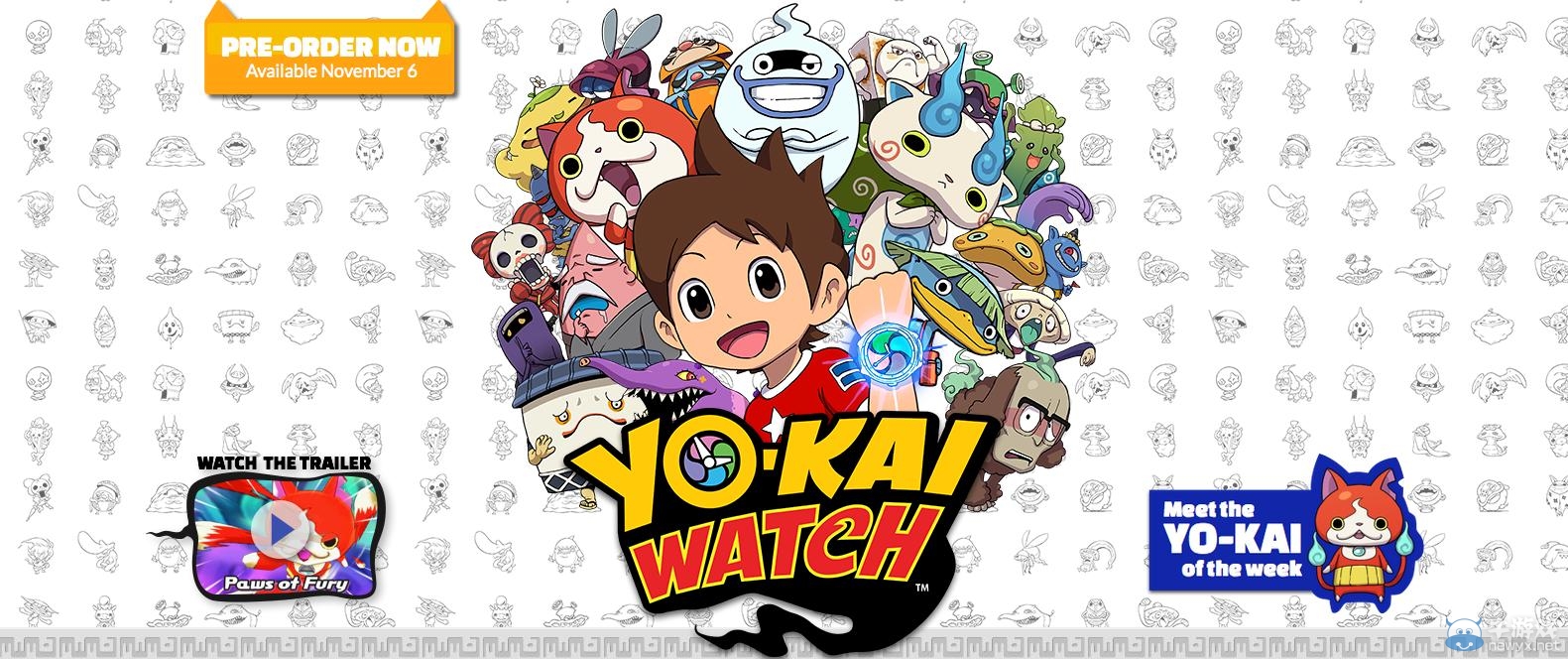 《妖怪手表》美版官網開放：介紹游戲基本情報