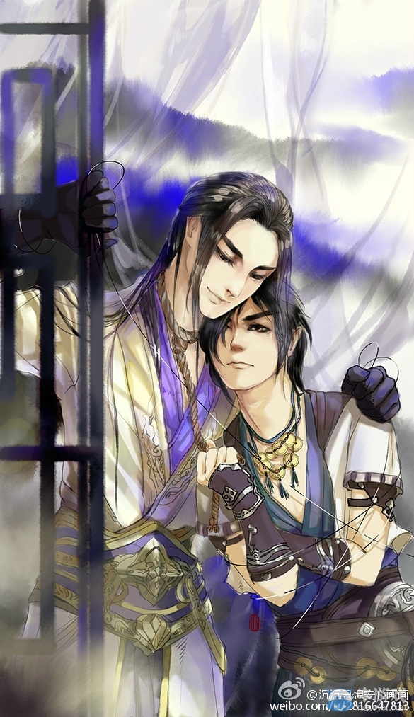 沉沉如墨新作唐丐同人圖 好基友一被子