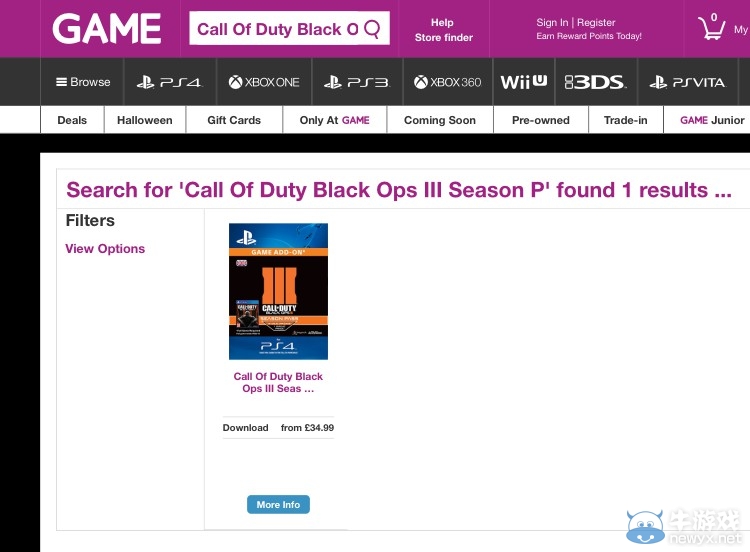 官方下架XBOXONE版《使命召喚12：黑色行動3》：索尼的勝利？