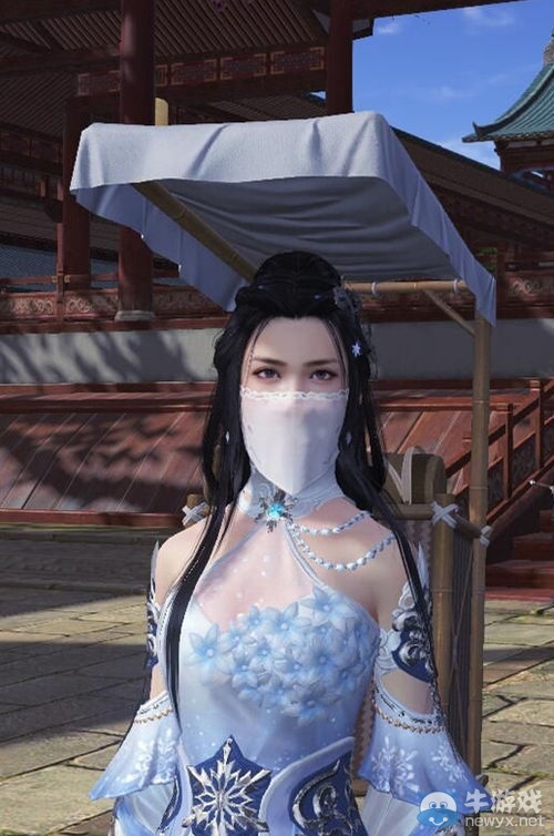 天涯明月刀新時裝 心王蝶衣搭配面紗外觀