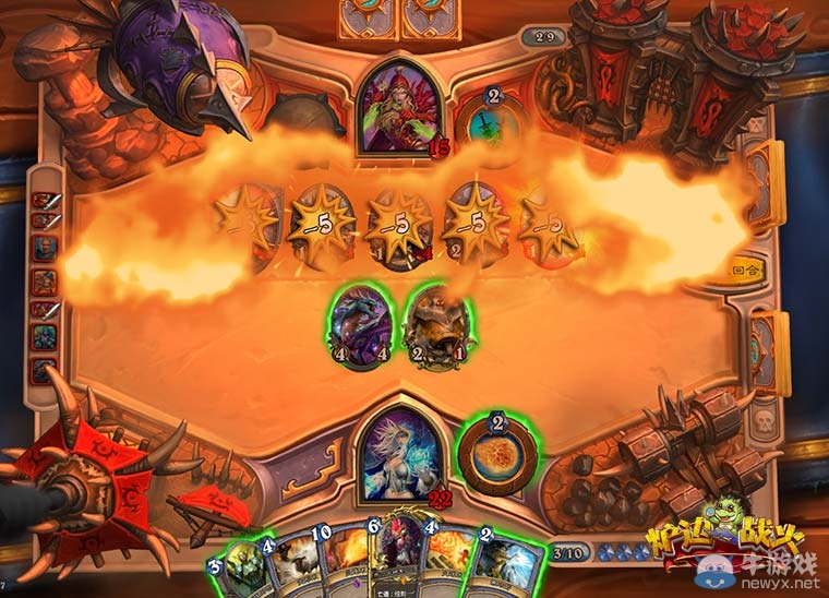 《爐石傳說》邊戰火現場設計圖 游戲場景實景還原