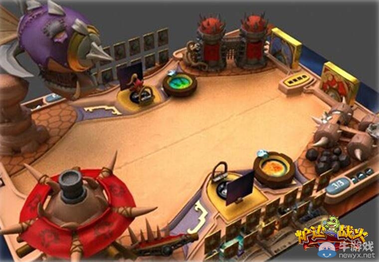 《爐石傳說》邊戰火現場設計圖 游戲場景實景還原