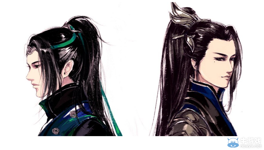 天刀驚艷手繪欣賞翎羽與天嵐時裝全方位對比