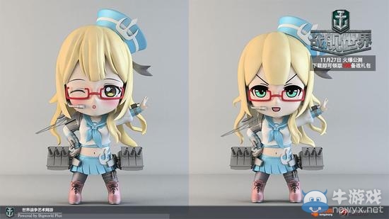 《戰(zhàn)艦世界》可以摸的艦?zāi)?艦?zāi)?D手辦曝光