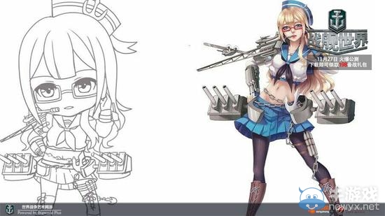 《戰(zhàn)艦世界》可以摸的艦?zāi)?艦?zāi)?D手辦曝光