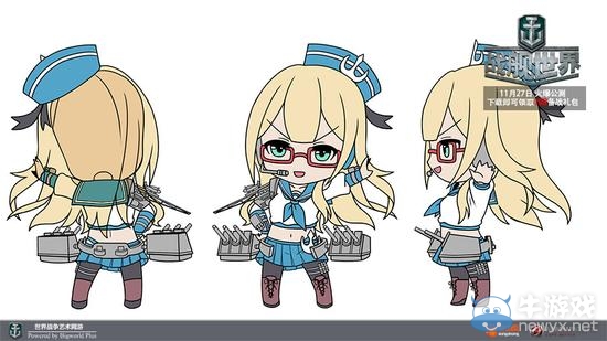 《戰(zhàn)艦世界》可以摸的艦?zāi)?艦?zāi)?D手辦曝光