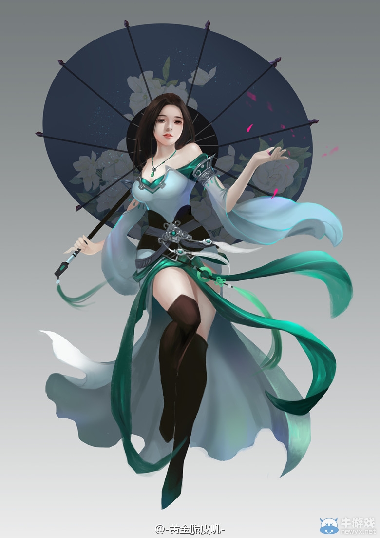 《天涯明月刀》微博達人秀 清夏靈均套唯美手繪作品