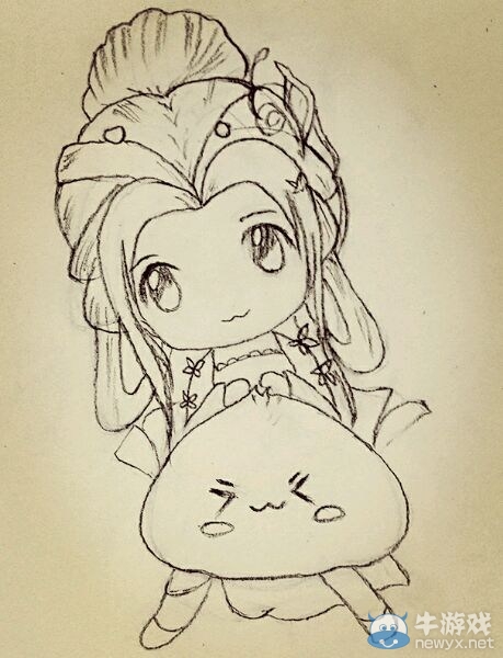 《天涯明月刀》長生劍靈魂畫師的Q版手繪合集 美中又有點萌