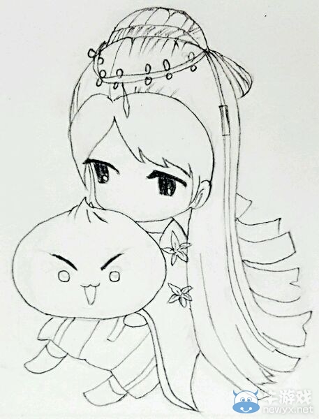 《天涯明月刀》長生劍靈魂畫師的Q版手繪合集 美中又有點萌